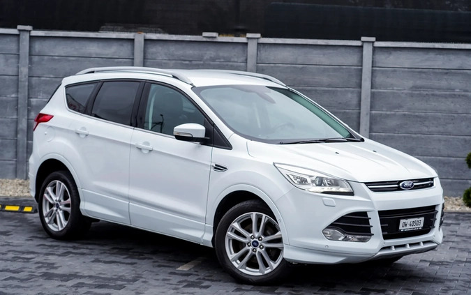 Ford Kuga cena 51900 przebieg: 247500, rok produkcji 2014 z Ozimek małe 781